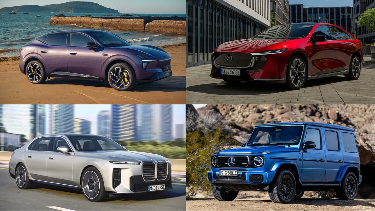 Quattro auto elettriche a 400 volt con alta velocità di ricarica