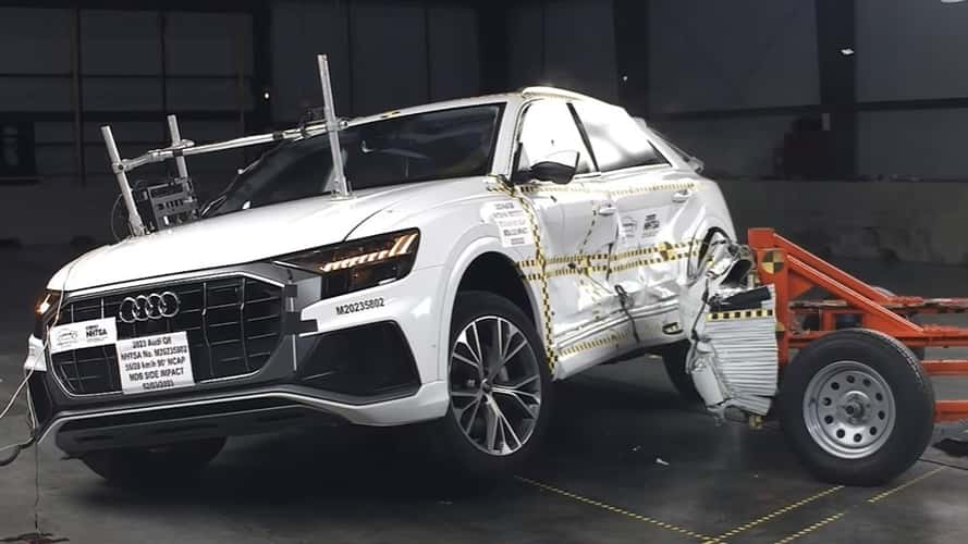 Watch The Audi Q8 Earn Its Five-Star NHTSA Side-Impact Safety Rating