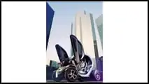 Renault Twizy mit geöffneten Scherentüren