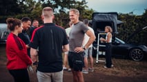 Campamento para empleados de Porsche en Le Mans