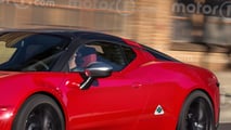 Alfa Romeo Supercar (2023) als Rendering von Motor1.com