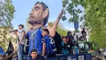 Trattori John Deere alla festa scudetto dell'Inter