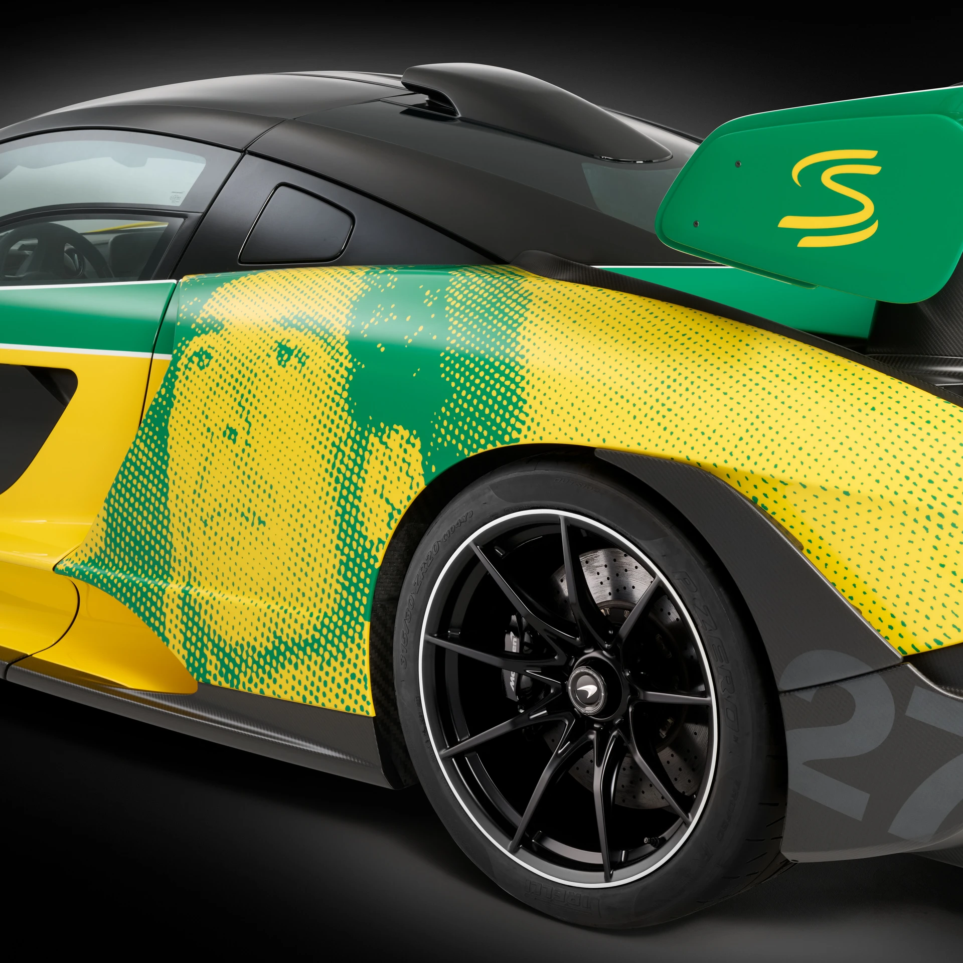 McLaren Painted Senna's Face on the Side of a Senna