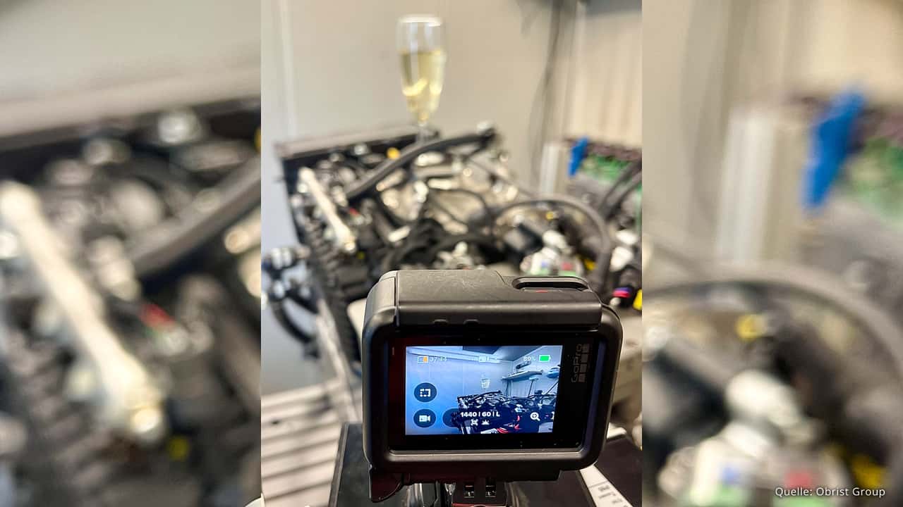 Obrist erfindet „Champagner-Motor“