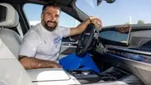Daniel Carvajal mit seinem BMW i7