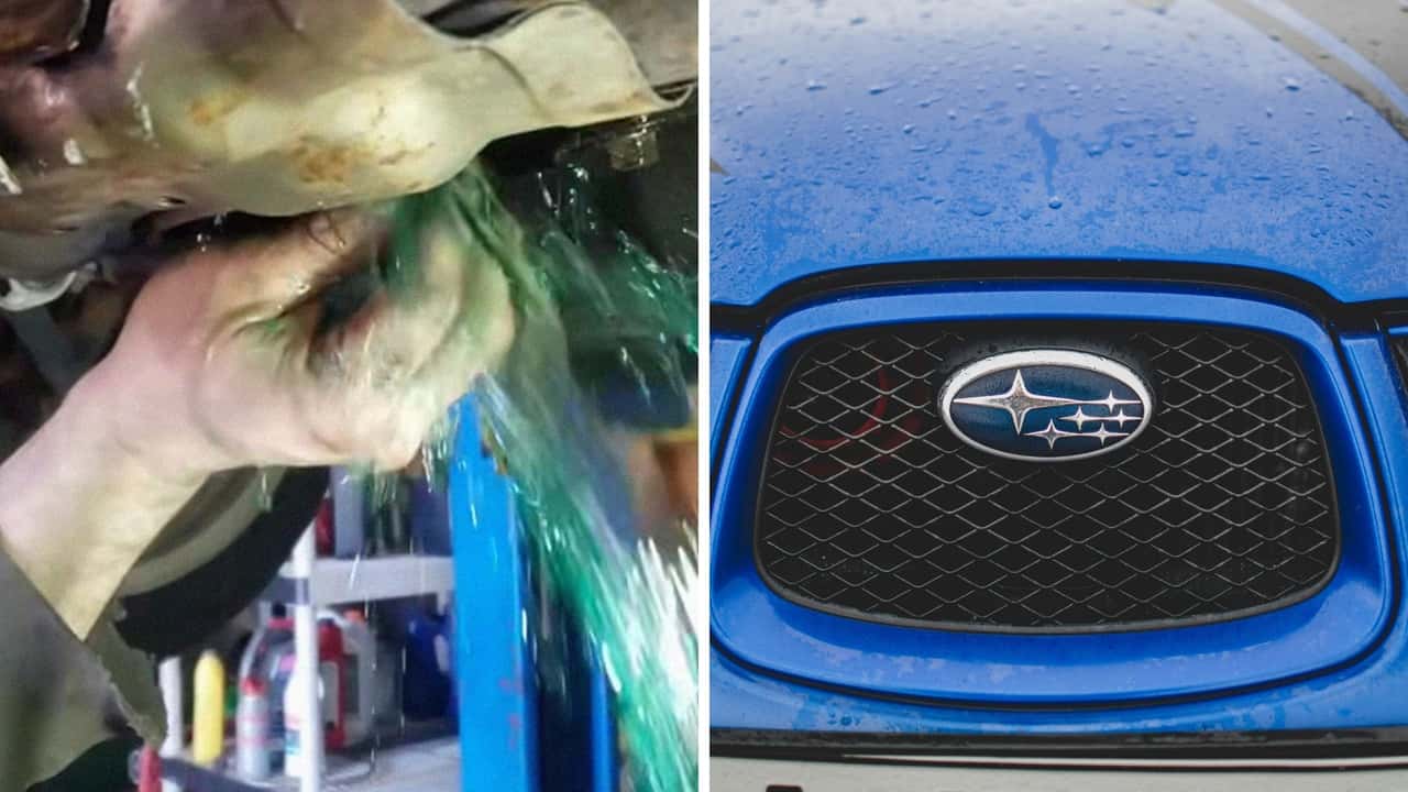 Mechanic Does Oil Change on Subaru