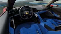 Ferrari 849 Testarossa, die Innenausstattung und der Kofferraum