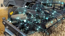 Geringhoff presenta ad Agritechnica un sistema AI con telecamere che quantifica in tempo reale i chicchi persi dalla barra di taglio.