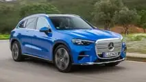 Mercedes GLC EQ Avantgarde (2026) in Klarblau Metallic: Das Exterieur