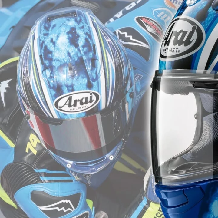 Arai's Limited-Edition AI Ogura Trackhouse Replica Helmet Hits