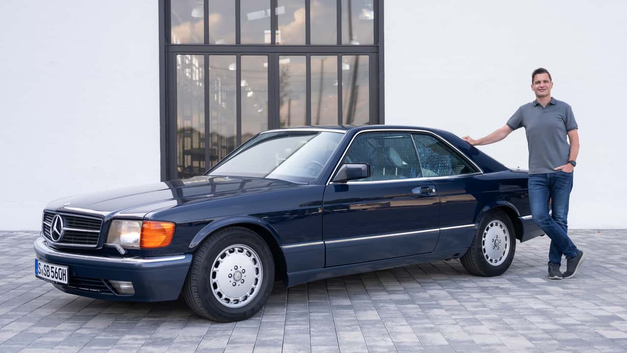 In viaggio con la Mercedes 560 SEC privata di Bruno Sacco
