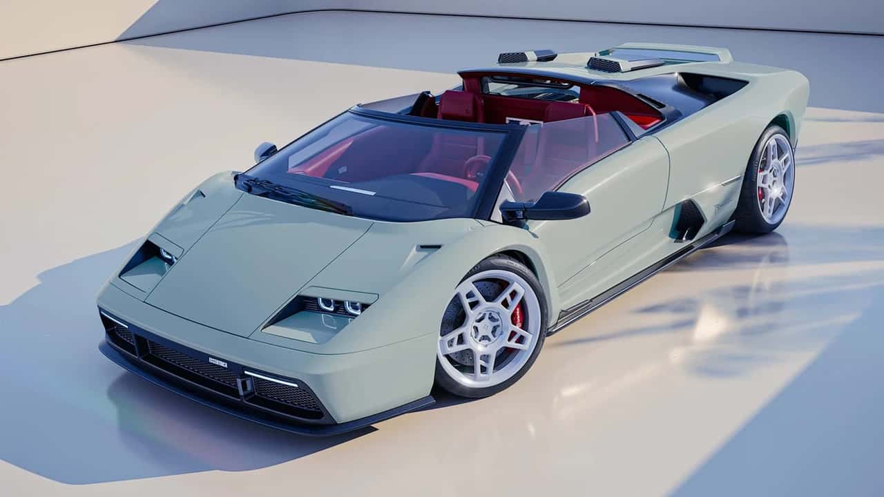 Lamborghini Diablo reencarna em restomod conversível de 550 cv