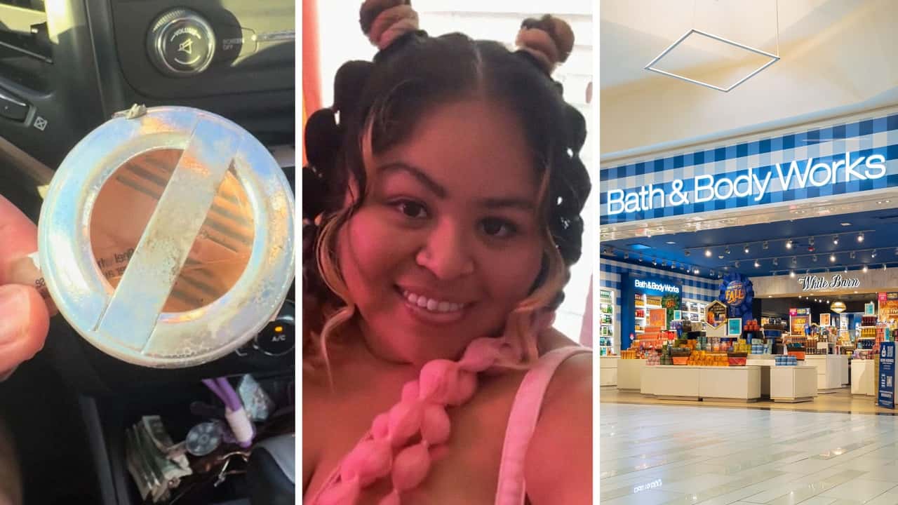 Woman Puts Bath & Body Works Air Freshener In Her Car