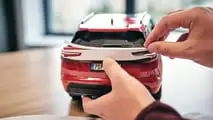 Skoda Kodiaq als Papiermodell im Maßstab 1:10