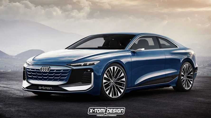 Audi A5 Coupe E-Tron'un resmi olmayan render'ına bakıyoruz