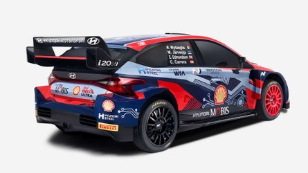 hyundai reveals hybrid rally car