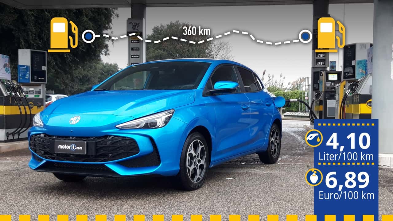 MG3 Hybrid+ an der Tankstelle (mit Infos zu Verbrauch und Spritkosten)