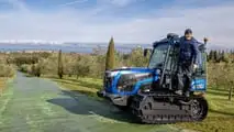 Luciano Spalletti e trattori Landini Trekker4