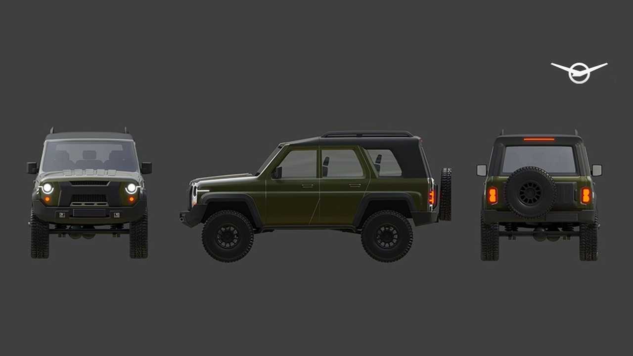Рендеры нового UAZ Hunter