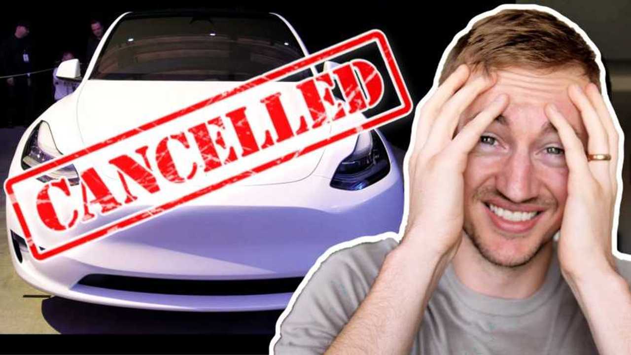 tesla model y cancelled