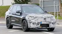 2021 BMW X3 M erstes Spionagefoto (vordere Dreiviertel)