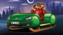 VW Beetle Weihnachtsmannschlitten