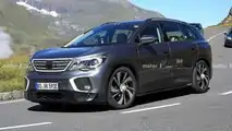 Volkswagen ID.6 Spy Shots Driver Three Quarters