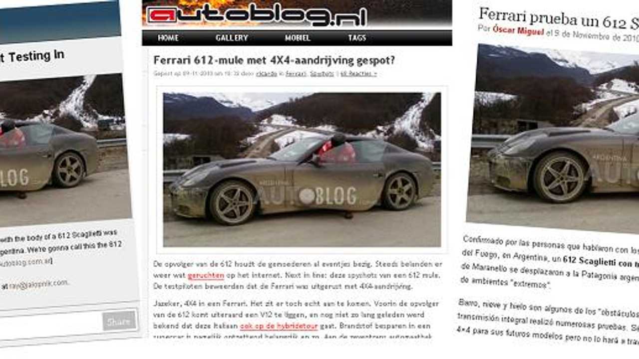 Nuevas fotos de la Ferrari 4x4 en Ushuaia