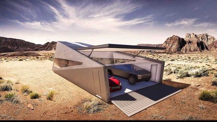 Cyberhouse Protects Against Nukes Has Tesla Cybertruck Elevator