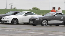 2012 Mercedes SLK spied next to current model