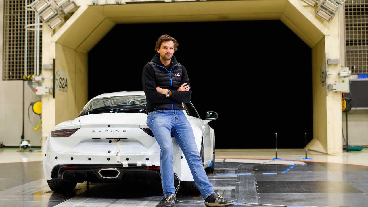 Alpine A110 en soufflerie