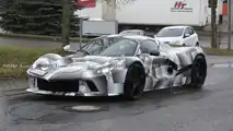 Ferrari hypercar test mule spy photo
