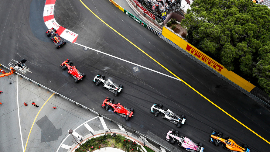 Largada do GP de Mônaco 2018