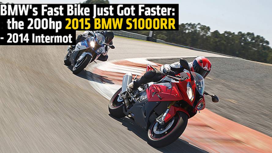 BMW's Fast Bike Just Got Faster: the 200hp 2015 BMW S1000RR - 2014 Intermot