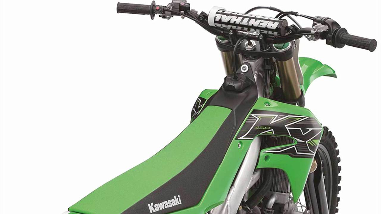 The KX450's bodywork was designed with racing in mind.