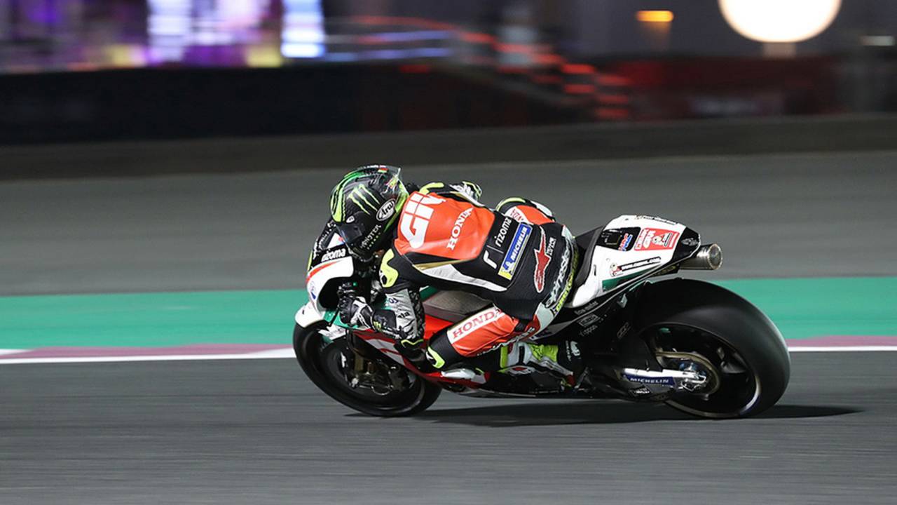 Cal Crutchlow, Team LCR Honda, Qatar GP Friday practice, March 2018