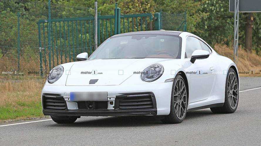 Porsche 911 White Spy Shots