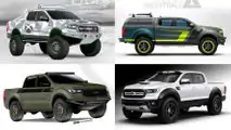 A range of Ford Rangers