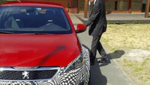 Carlos Tavares and Peugeot 308 R HYbrid test mule