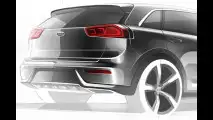 Kia Niro, i bozzetti ufficiali