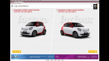 smart fortwo e forfour red & the city
