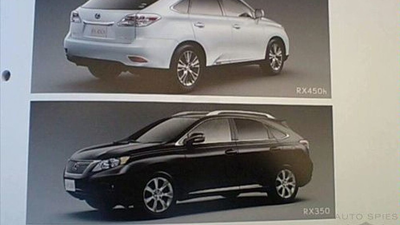 2010 Lexus RX 350 and 450h Brochure Images Leaked