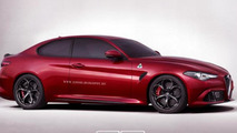 Alfa Romeo Giulia QV coupe render