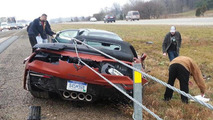 2015 Chevrolet Corvette Z06 Convertible crash