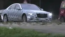 2021 Mercedes-Benz S-Klasse Weniger Camo Spy Video (Screenshots)