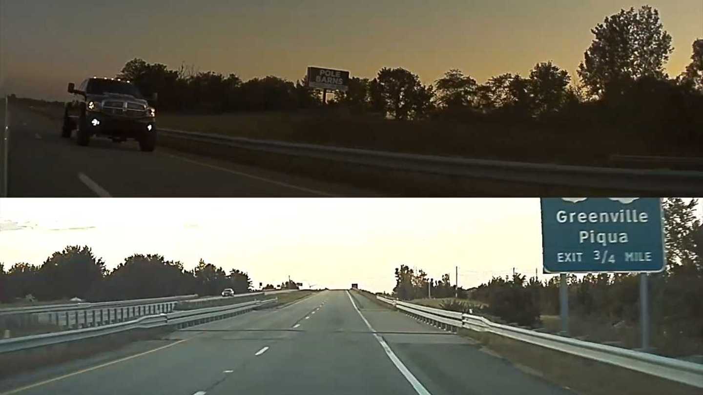 Watch This Tesla Put Coal-Rolling Ram In Rightful Place: Far Behind