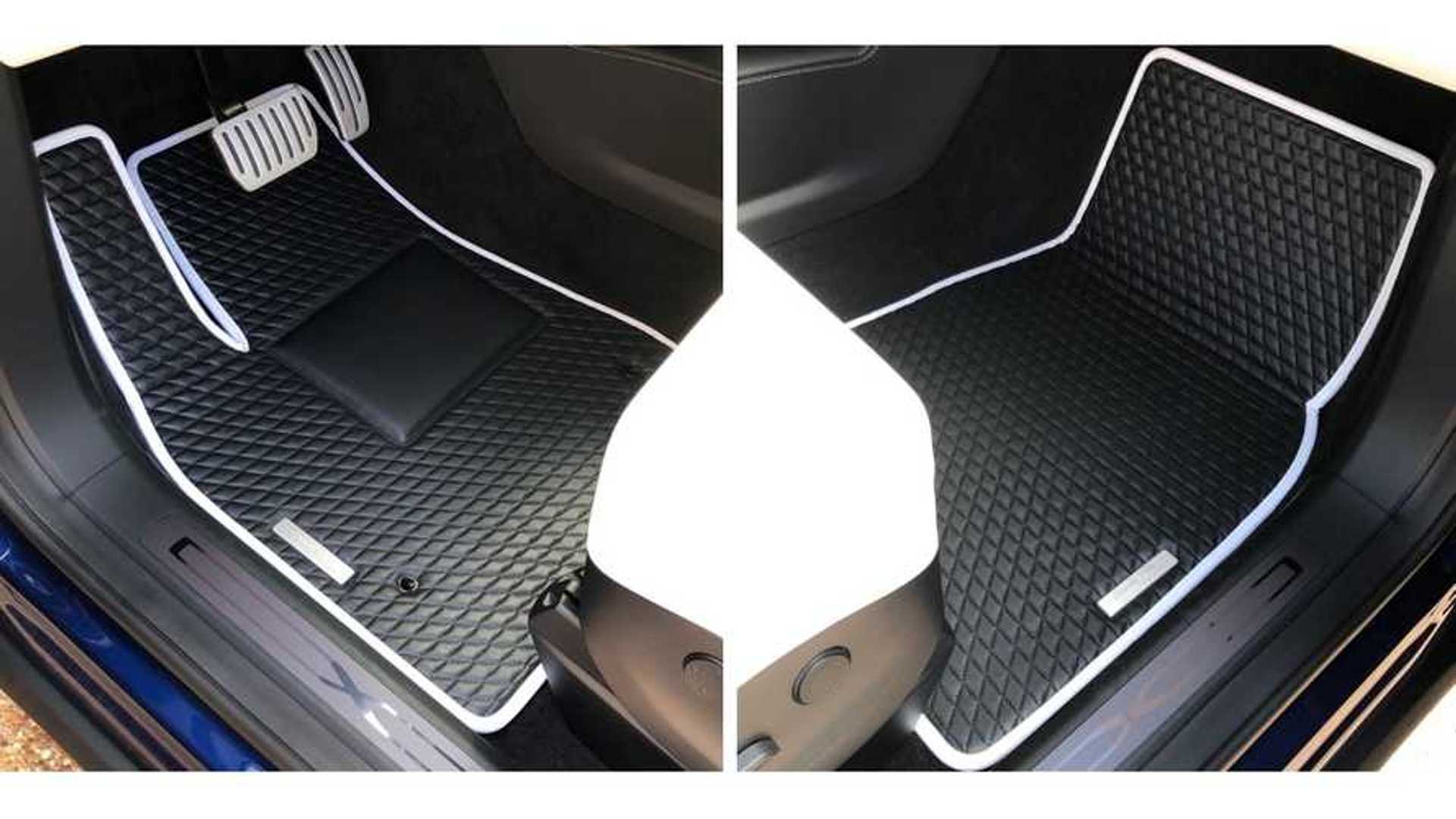 Quilted Leather Floor Mats Are The Ultimate Accessory For Your Tesla