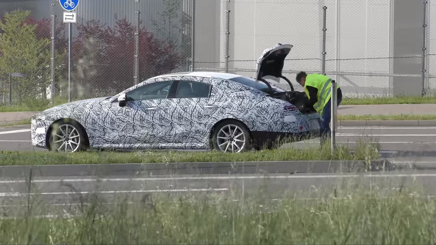 2018 Mercedes CLS prototipi bozuldu