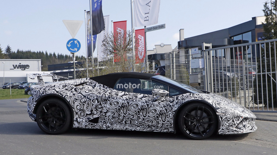 2018 Lamborghini Huracan Performante Spyder spy photo