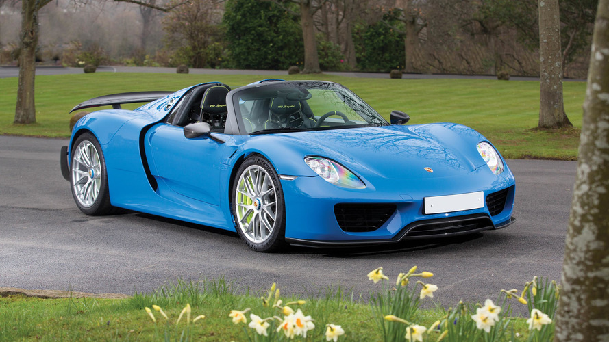 This Is The Only Arrow Blue Porsche 918 And It's Heading To Auction